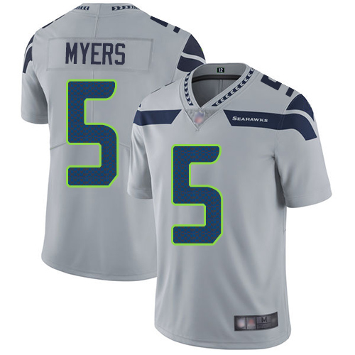 Seattle Seahawks Limited Grey Men Jason Myers Alternate Jersey NFL Football #5 Vapor Untouchable